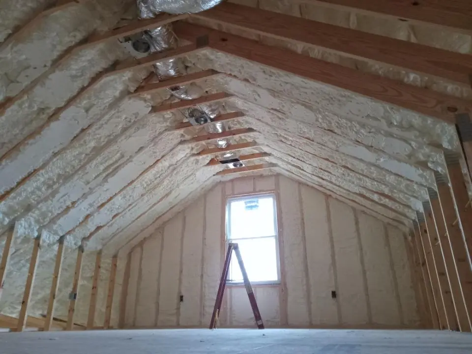 Spray foam roofing application for Crawl Space Insulation project in South Hill